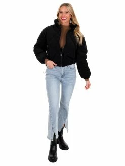 Love Tree Sale Quilted Corduroy Puffer Jacket December Steal