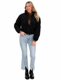 Love Tree Sale Quilted Corduroy Puffer Jacket December Steal