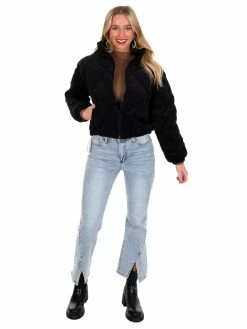 Love Tree Sale Quilted Corduroy Puffer Jacket December Steal