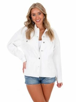 Flash Sale π Love Tree Diamond Gameday White Denim Jacket β¨ 16 Love Tree Diamond Gameday White Denim Jacket