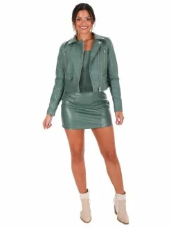 New ๐ Love Tree Feeling Good Moto Leather Jacket ๐ 38 Love Tree Feeling Good Moto Leather Jacket