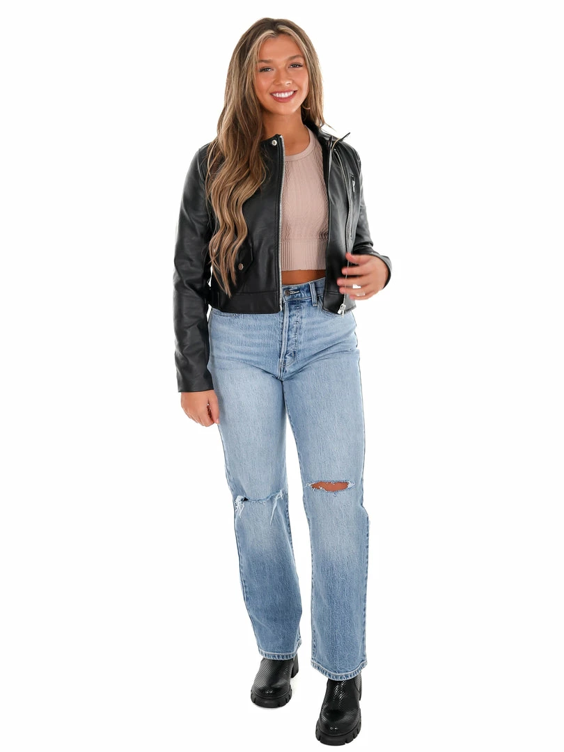 New ๐ Love Tree Feeling Good Moto Leather Jacket ๐ 23 Love Tree Feeling Good Moto Leather Jacket