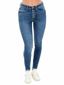 Judy Blue High Rise Button Fly Skinny Plus