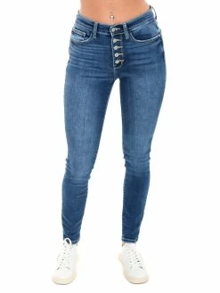 Judy Blue High Rise Button Fly Skinny Plus