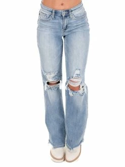 Judy Blue Bottoms Love Myself Destroy Straight Leg Jeans