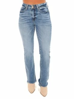 Buy 😍 Judy Blue High Rise Double Button Bootcut Jean Bottoms ⌛ 6 Judy Blue High Rise Double Button Bootcut Jean Bottoms