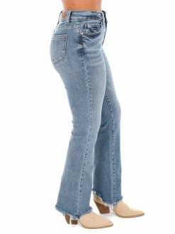 Judy Blue High Rise Double Button Bootcut Jean Bottoms