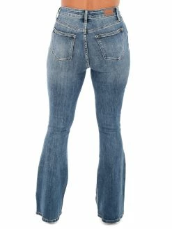 Judy Blue Knee Destroy Tall Flare Jeans