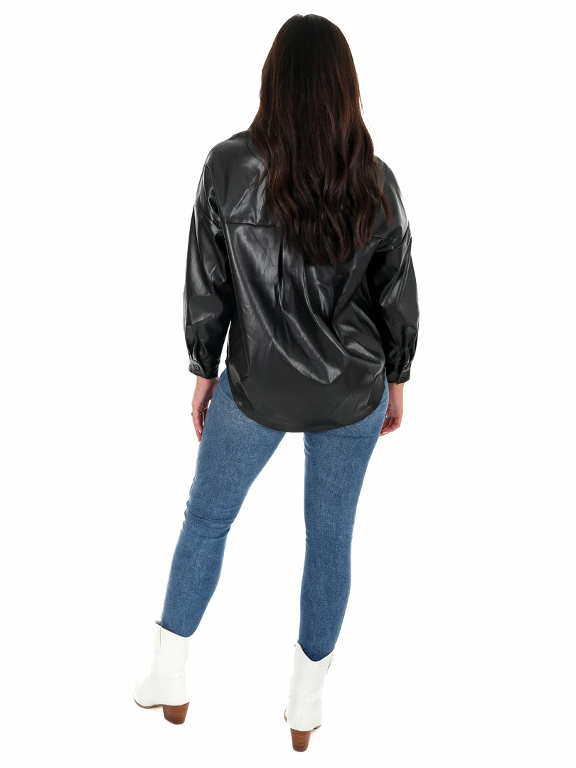 Hot Sale ✨ Day + Moon From My Heart Oversized Leather Top 🎉 8 Day + Moon From My Heart Oversized Leather Top