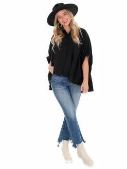 Day + Moon Tops Side By Side Oversized Button Up Top