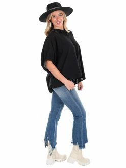 Day + Moon Tops Side By Side Oversized Button Up Top