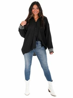 Coupon ๐ Day + Moon Tops Like It Is Studded Cuff Top ๐ 17 Day + Moon Tops Like It Is Studded Cuff Top