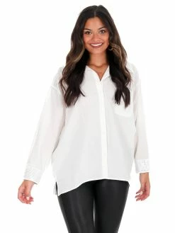 Coupon ๐ Day + Moon Tops Like It Is Studded Cuff Top ๐ 23 Day + Moon Tops Like It Is Studded Cuff Top