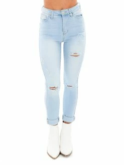 Cello Latest Trends Light High Rise Destroy Ankle Skinny Jean