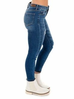 Cello Compliments Dark Mid Rise Ankle Skinny Jean