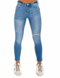 Cello Bottoms Remind Me Mid Rise Ankle Skinny Jeans