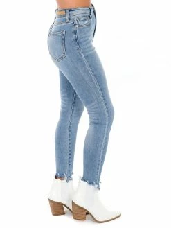 Cello Bottoms Influencer High Rise Ankle Skinny Jeans
