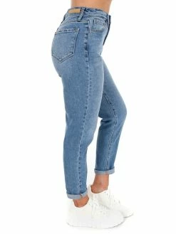 Cello Roll The Dice High Rise Mom Jean Bottoms