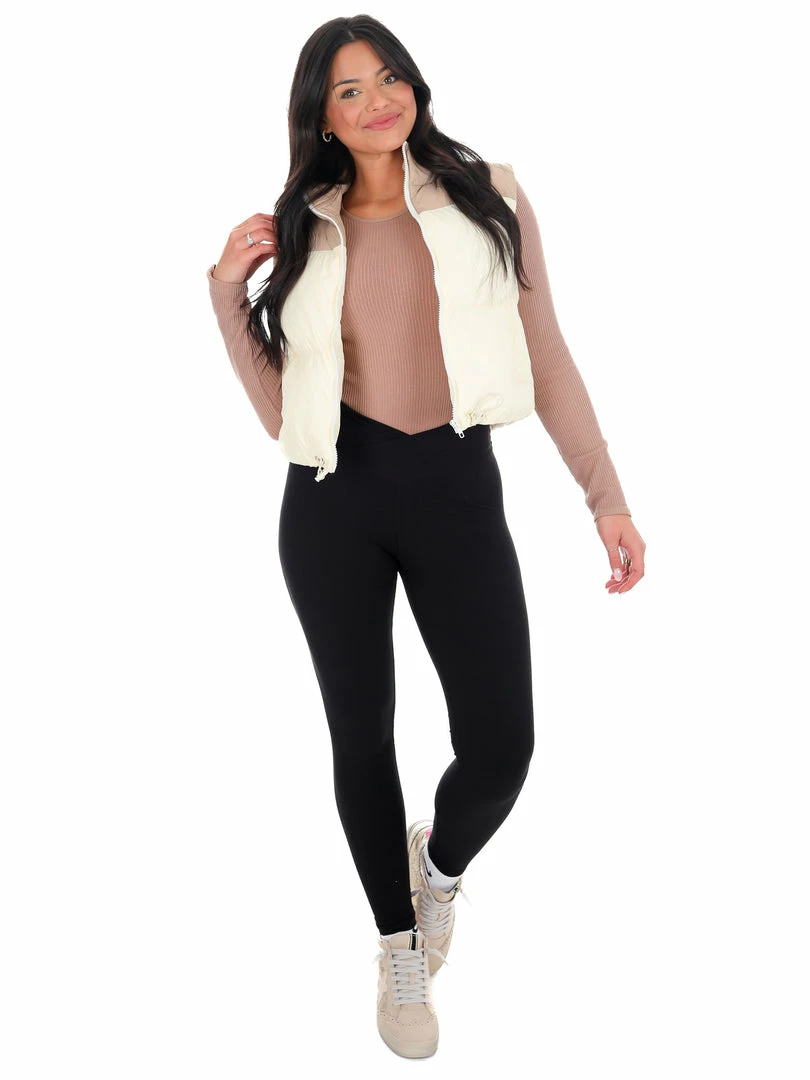 Outlet 🛒 Beivy Beside You Two Tone Puffer Vest JB Fit ❤️ 10 Beivy Beside You Two Tone Puffer Vest JB Fit