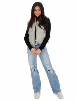 Outlet 🛒 Beivy Beside You Two Tone Puffer Vest JB Fit ❤️ 46 Beivy Beside You Two Tone Puffer Vest JB Fit