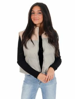 Outlet 🛒 Beivy Beside You Two Tone Puffer Vest JB Fit ❤️ 47 Beivy Beside You Two Tone Puffer Vest JB Fit