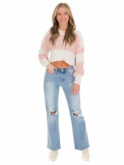 Beivy Ask For You Cropped Knit Sweater