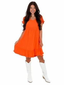 Umgee Passing Play Round Neck Dress Apparel