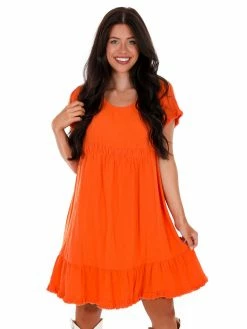 Umgee Passing Play Round Neck Dress Apparel