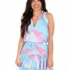 BuddyLove Sage Groovy Tie Waist Mini Dress