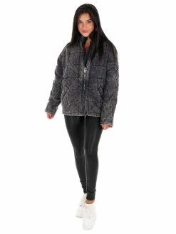 Zenana Shades Of Winter Quilted Dolman Jacket