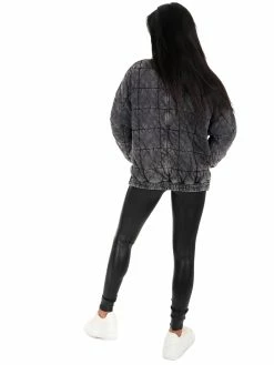 Zenana Shades Of Winter Quilted Dolman Jacket