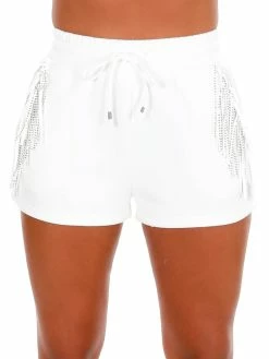Cloud Ten Forever And For Always Rhinestone Fringe Shorts Sale