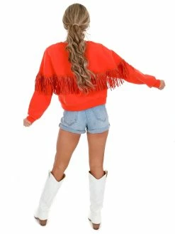 Cloud Ten Never Accept Defeat Fringe Sweatshirt Apparel