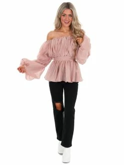 Cloud Ten Family Affair Ruffle Top Tops