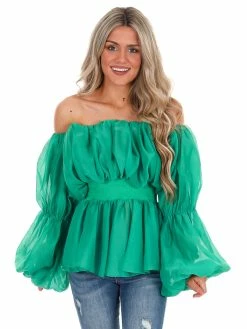 Cloud Ten Family Affair Ruffle Top Tops
