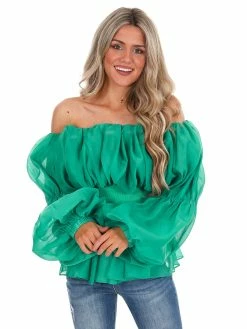 Cloud Ten Family Affair Ruffle Top Tops