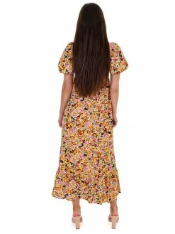 In The Beginning Could Be Forever Floral Midi Dress Sale
