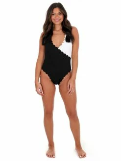 Davi & Dani Beachside Babe Colorblock One Piece Swimsuit Sale