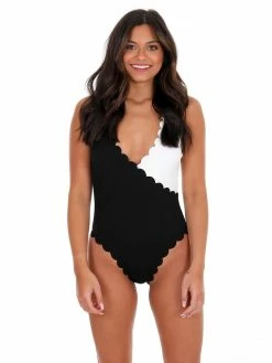 Davi & Dani Beachside Babe Colorblock One Piece Swimsuit Sale