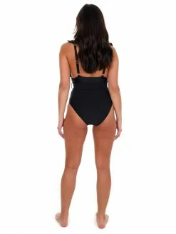 Davi & Dani Summer Queen Black One Piece Swimsuit