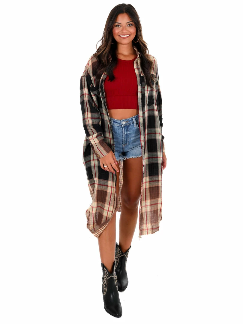 Brand new ✔️ Oli & Hali Back Again Plaid Button Down 👕 Shirt 👗 Dress 🔔 14 Oli & Hali Back Again Plaid Button Down Shirt Dress