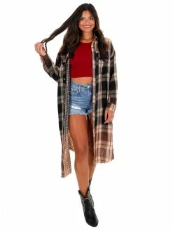 Brand new ✔️ Oli & Hali Back Again Plaid Button Down 👕 Shirt 👗 Dress 🔔 31 Oli & Hali Back Again Plaid Button Down Shirt Dress