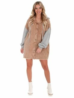 Oli & Hali What You Do Washed Cord Mix Jacket