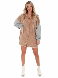 Oli & Hali What You Do Washed Cord Mix Jacket