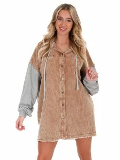 Oli & Hali What You Do Washed Cord Mix Jacket