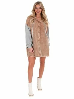 Oli & Hali What You Do Washed Cord Mix Jacket