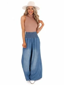 Oli & Hali How Far I'll Go Denim Wide Leg Pants