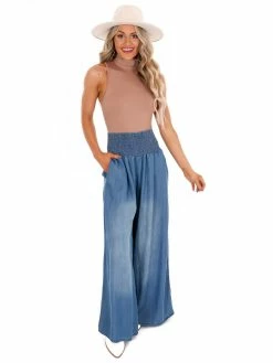 Oli & Hali How Far I'll Go Denim Wide Leg Pants