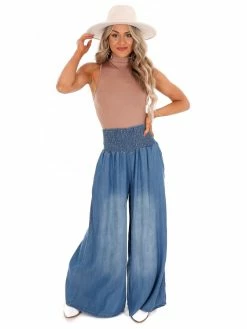 Oli & Hali How Far I'll Go Denim Wide Leg Pants