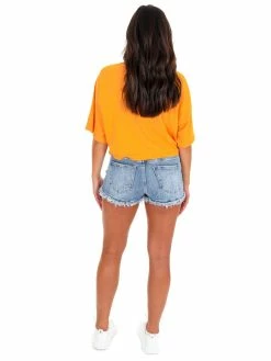 Promo 🎉 Hyfve Offense Orange Round Neck Top 🌟 13 Hyfve Offense Orange Round Neck Top